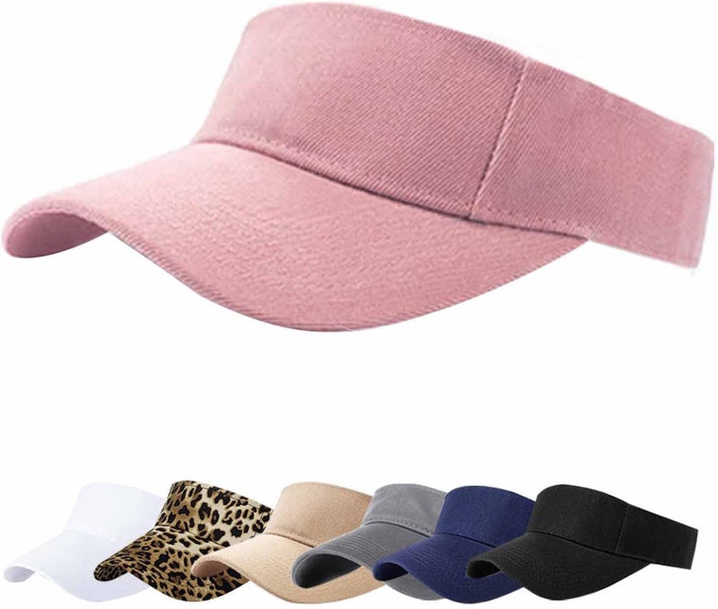 AZJ Store Sun Visor Hats for Women Men Adjustable UV Protection Outdoor Sports Golf Running Sun Caps - Image 1